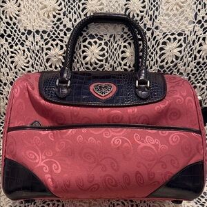 Brighton Pink and Black Travel Bag *Vintage*